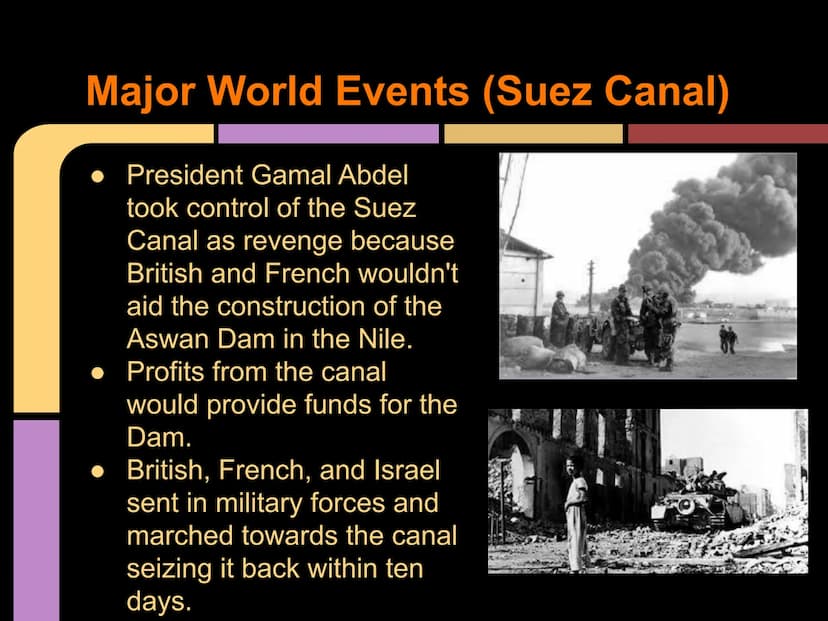 The 1950's
By: Yara H., Micheline G., and
Sheila C. Major World Events (Korean War)
Korean War (The Forgotten War)
Starts on June 25, 1950 a