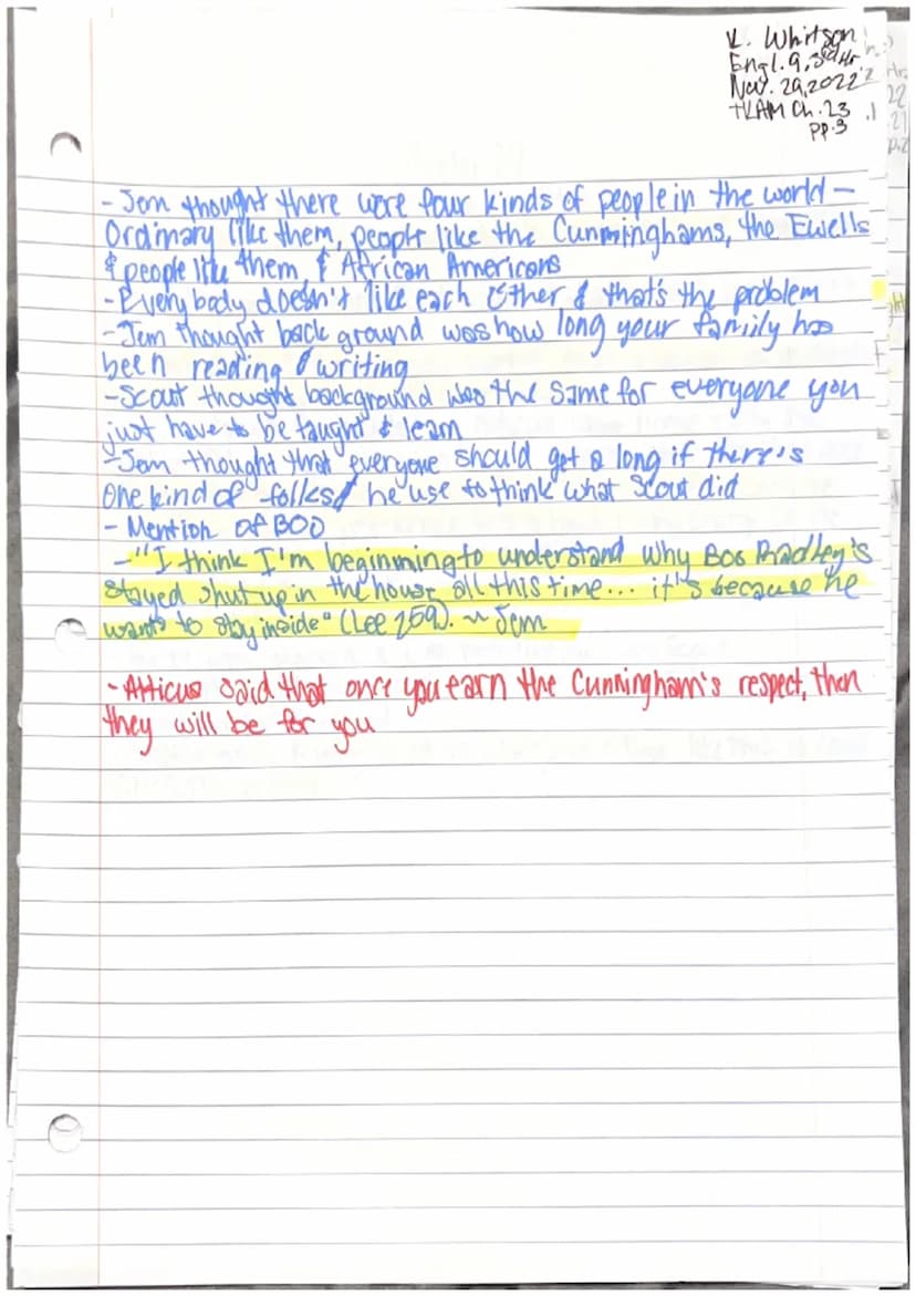 
<p>In Chapter 22, Jem is deeply affected by the outcome of Tom Robinson's trial and believes that the verdict was unfair. This shows how At