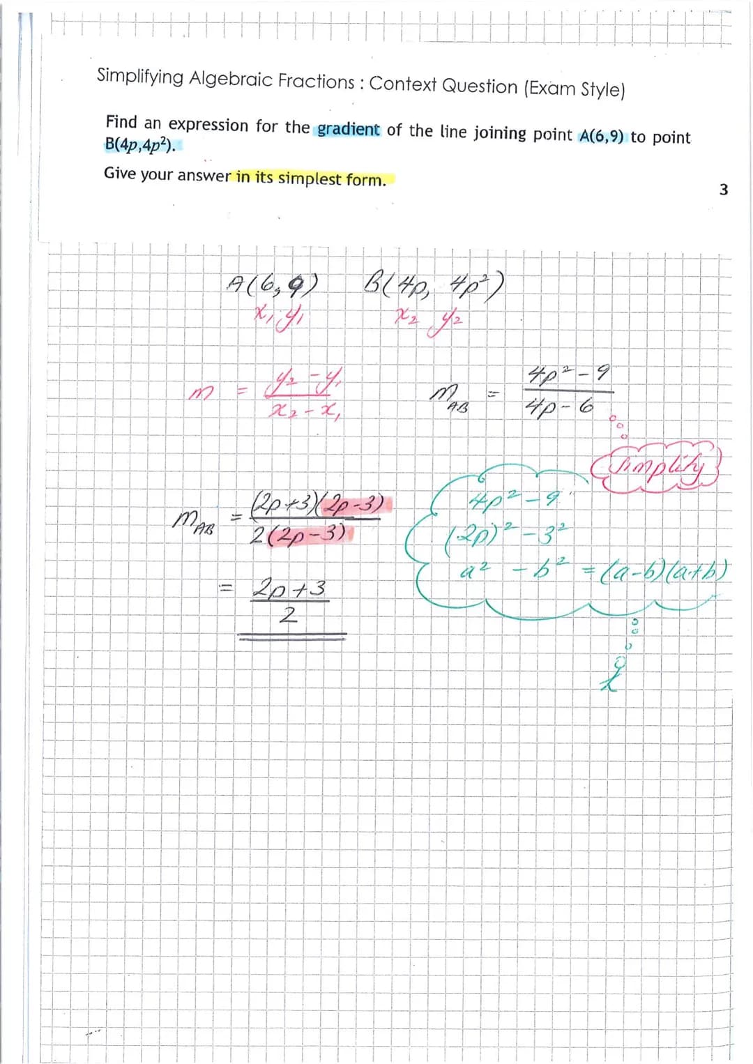 27-04-22
2
Simplifying
Exam Type
•Simplify 6-3
62-9
X
D
a
05
|||
= 1(6-3)
-3x+2
(x-1)(x-2)
(643)
Simplify
Need
(6-3) (673)
أجمع
highest comm