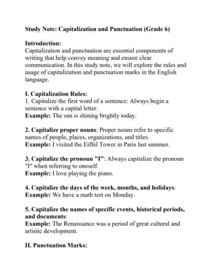 Know 6th grade English notes  thumbnail
