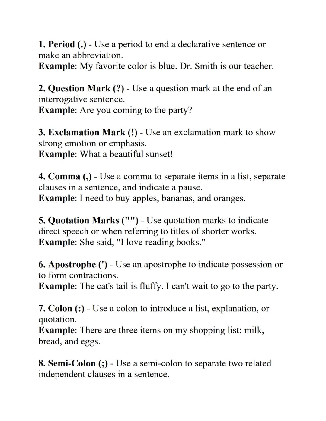 Study Note: Capitalization and Punctuation (Grade 6)
Introduction:
Capitalization and punctuation are essential components of
writing that h