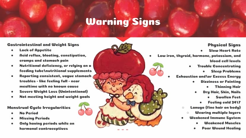 A Picky Eater"
Andrea Table of
Contents
Learning About ARFID
How It Has Affected My Life
What is ARFID?
What causes it?
What are warning sig