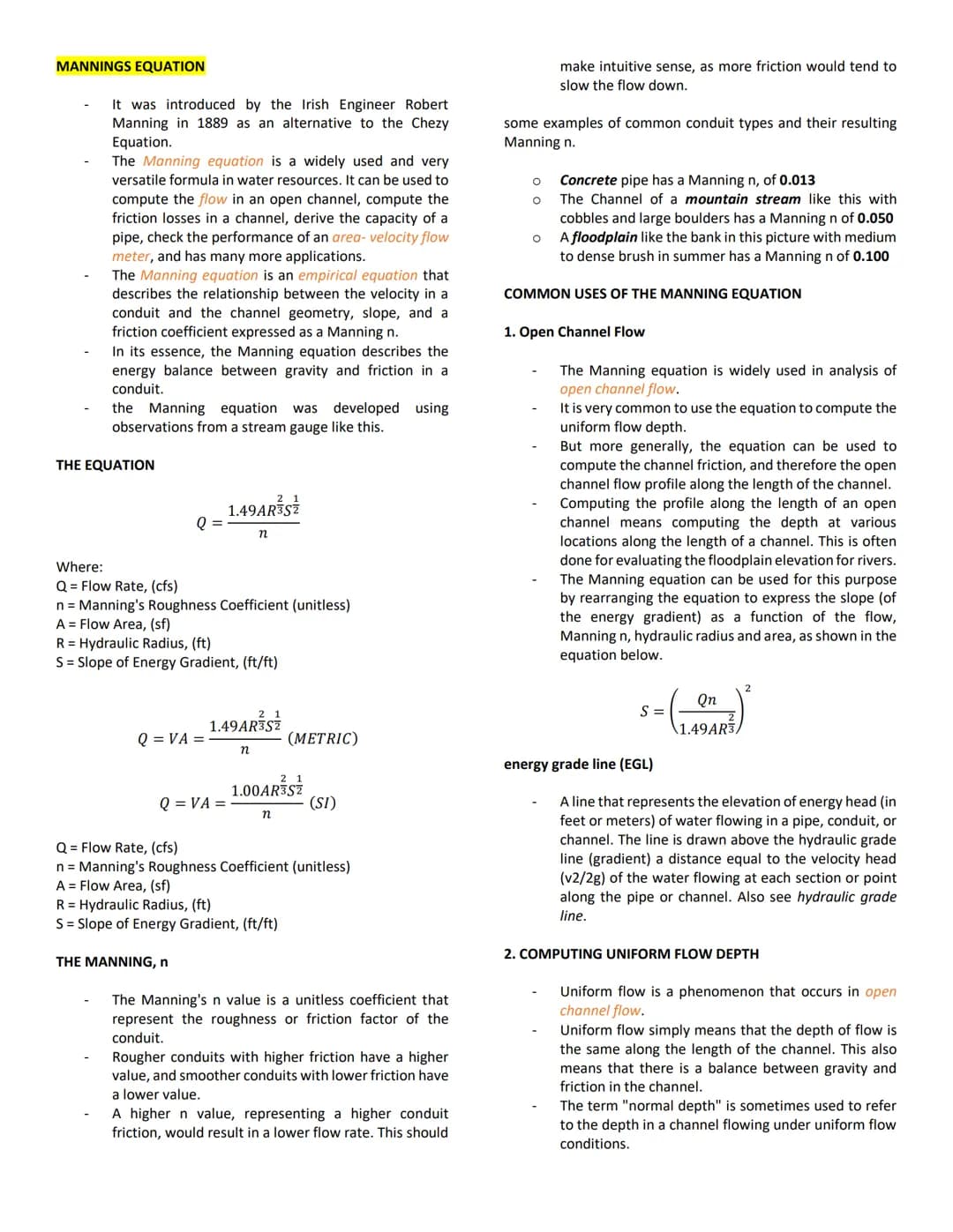 ABEB 315 - FLUID MECHANICS
FLUID DYNAMICS
Fluid dynamics is "the branch of applied science that is
concerned with the movement of liquids an