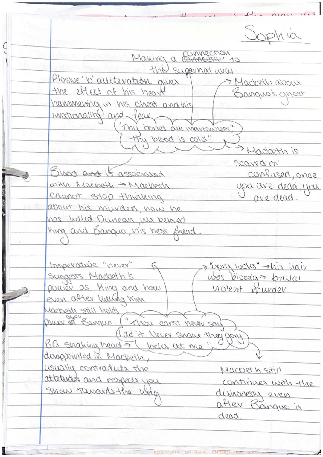 Plosive 'b'alliteration
the effect of his heave
Making
king
hammering in
I in his chest and his
ivationality and fear
Ober
Blood and is asso