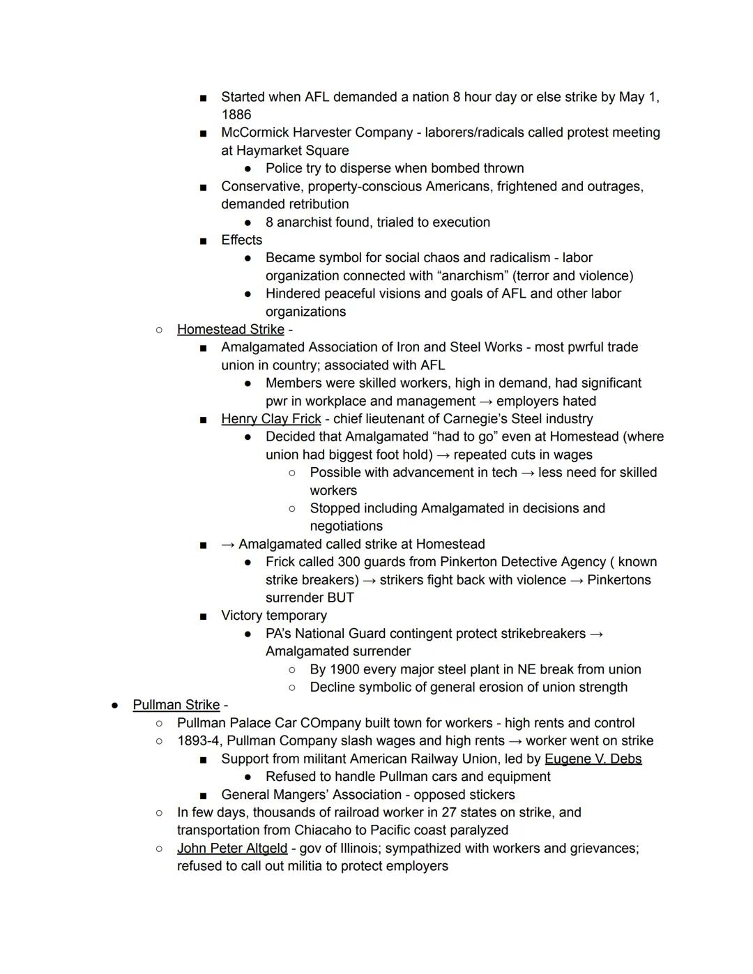 Late 19th century - after civil war - tech developments
Sources of Industrial growth
● Most important tech development - iron and steel prod