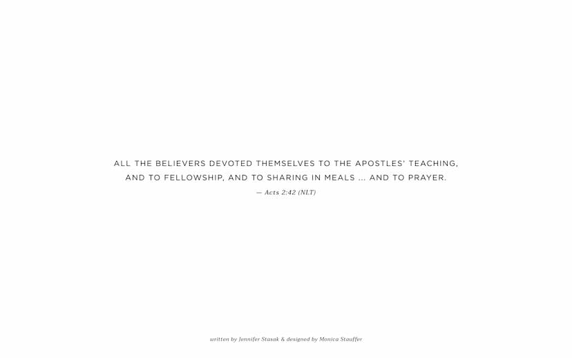 Wycliffe
Bible Translators
A
PLACE
AT
THE
TABLE ALL THE BELIEVERS DEVOTED THEMSELVES TO THE APOSTLES' TEACHING,
AND TO FELLOWSHIP, AND TO SH