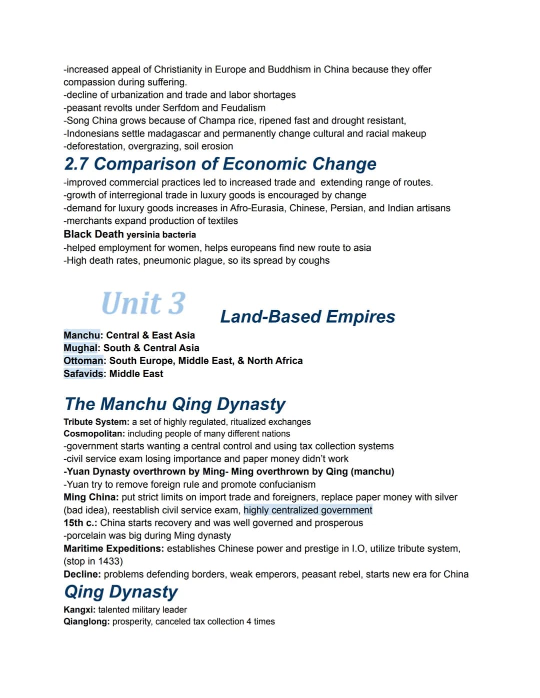 Unit 1
S.P.I.C.E T (APWH Themes)
● Social: social structures, relations, social class systems, trends in politics,
economy
Political: state-