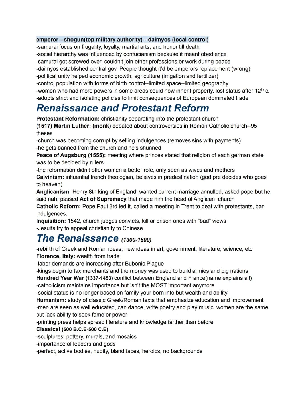 Unit 1
S.P.I.C.E T (APWH Themes)
● Social: social structures, relations, social class systems, trends in politics,
economy
Political: state-