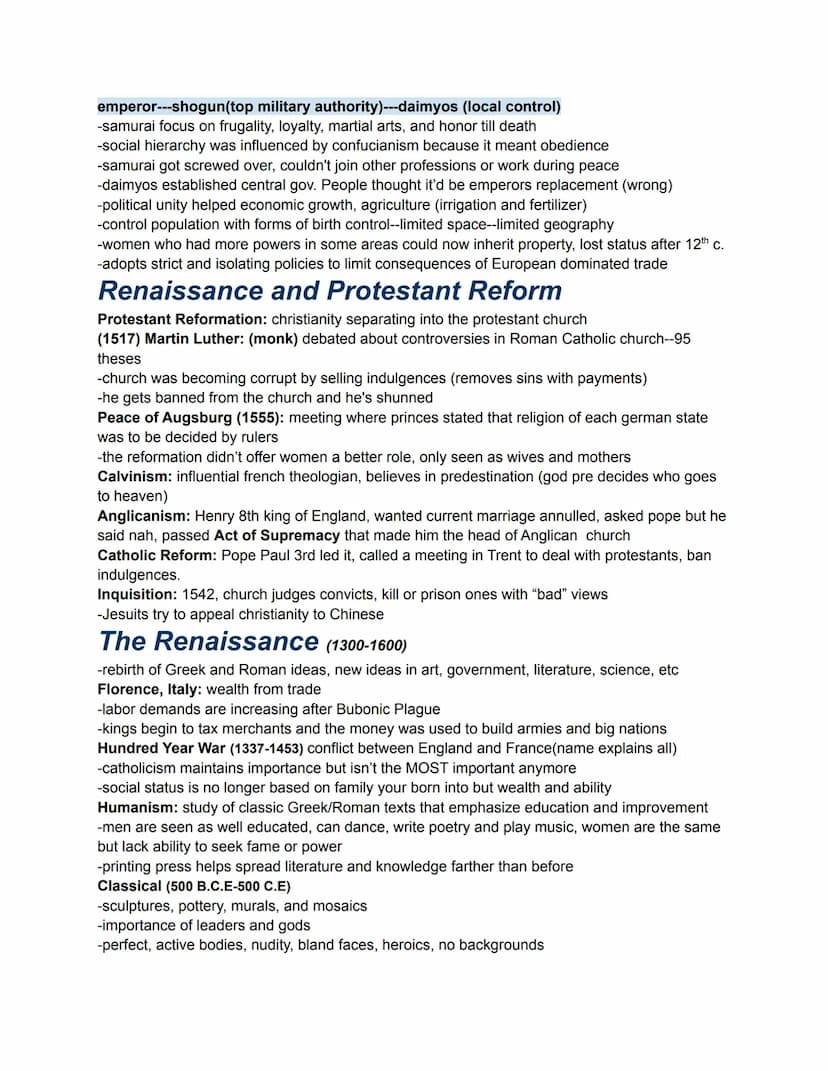 Unit 1
S.P.I.C.E T (APWH Themes)
● Social: social structures, relations, social class systems, trends in politics,
economy
Political: state-