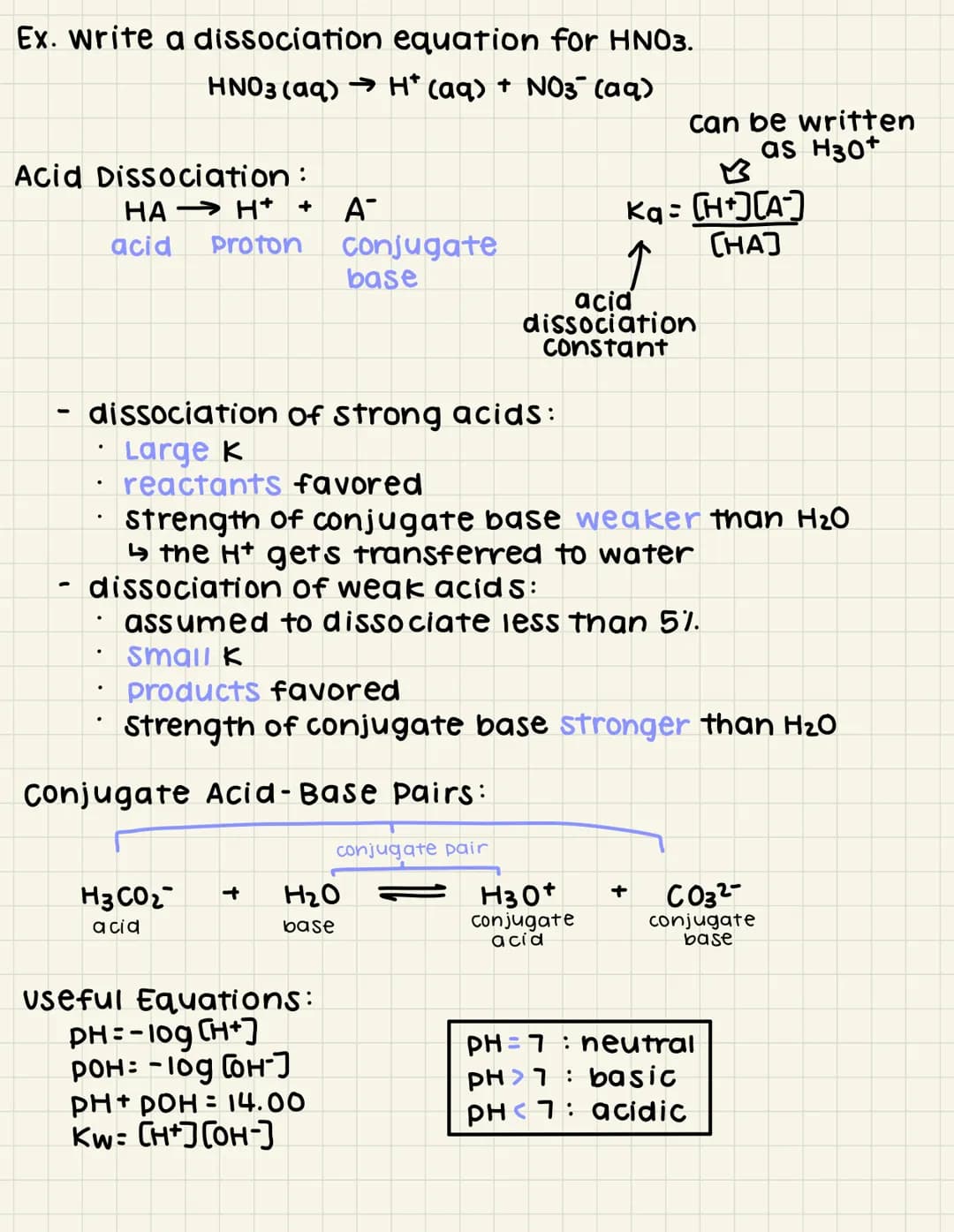 Acids and Bases:
- Acid/Base Definitions:
Arrhenius (traditional):
-
.
· Acids- produce H* ions in water
Bases-produce OH-ions in water
Brøn