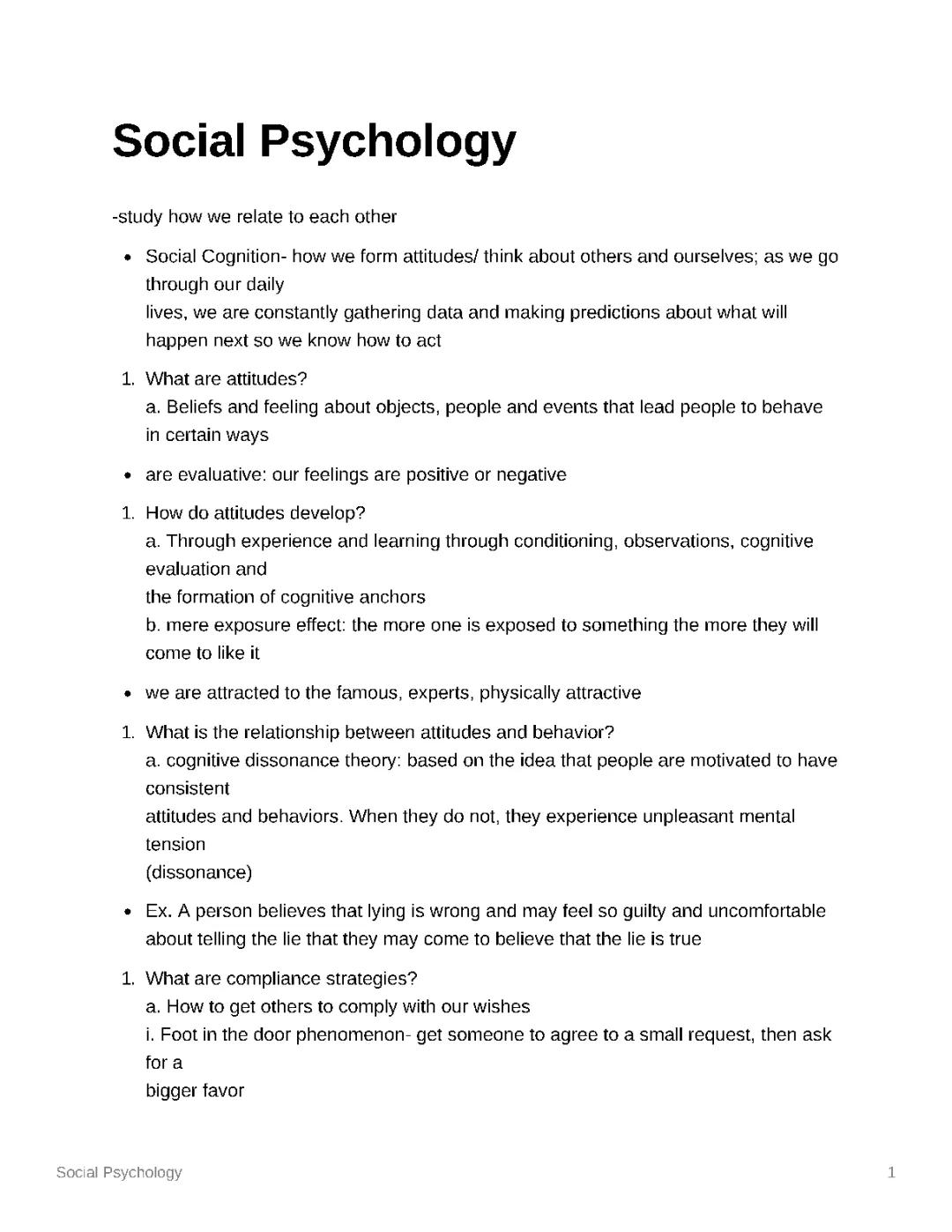 Social Psychology