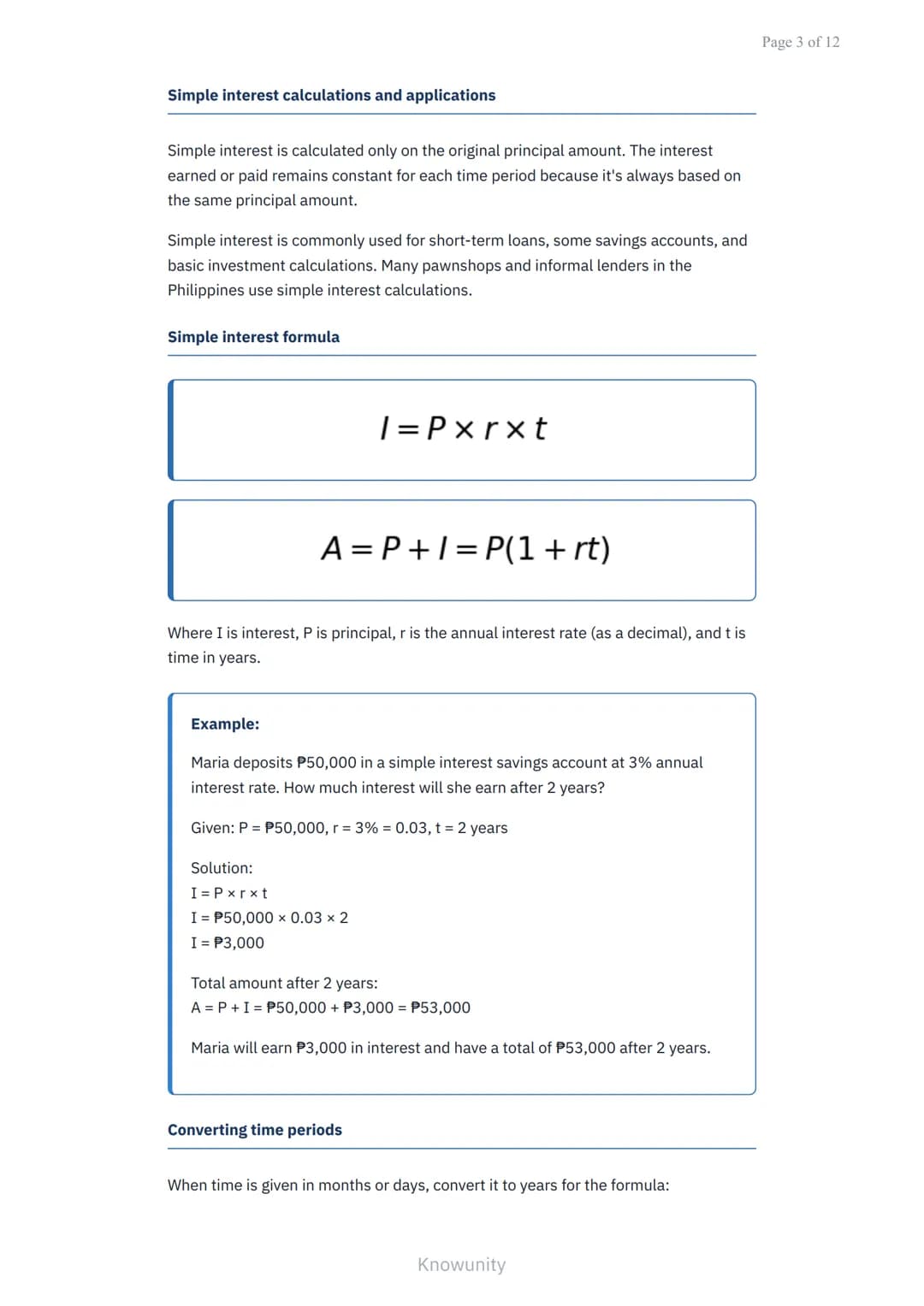 Simple and Compound Interest: Savings and Loans in Business Math
Master interest calculations for savings accounts and loan
payments
What yo
