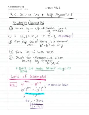 Know Solving Exponential & Logarithmic Equations thumbnail