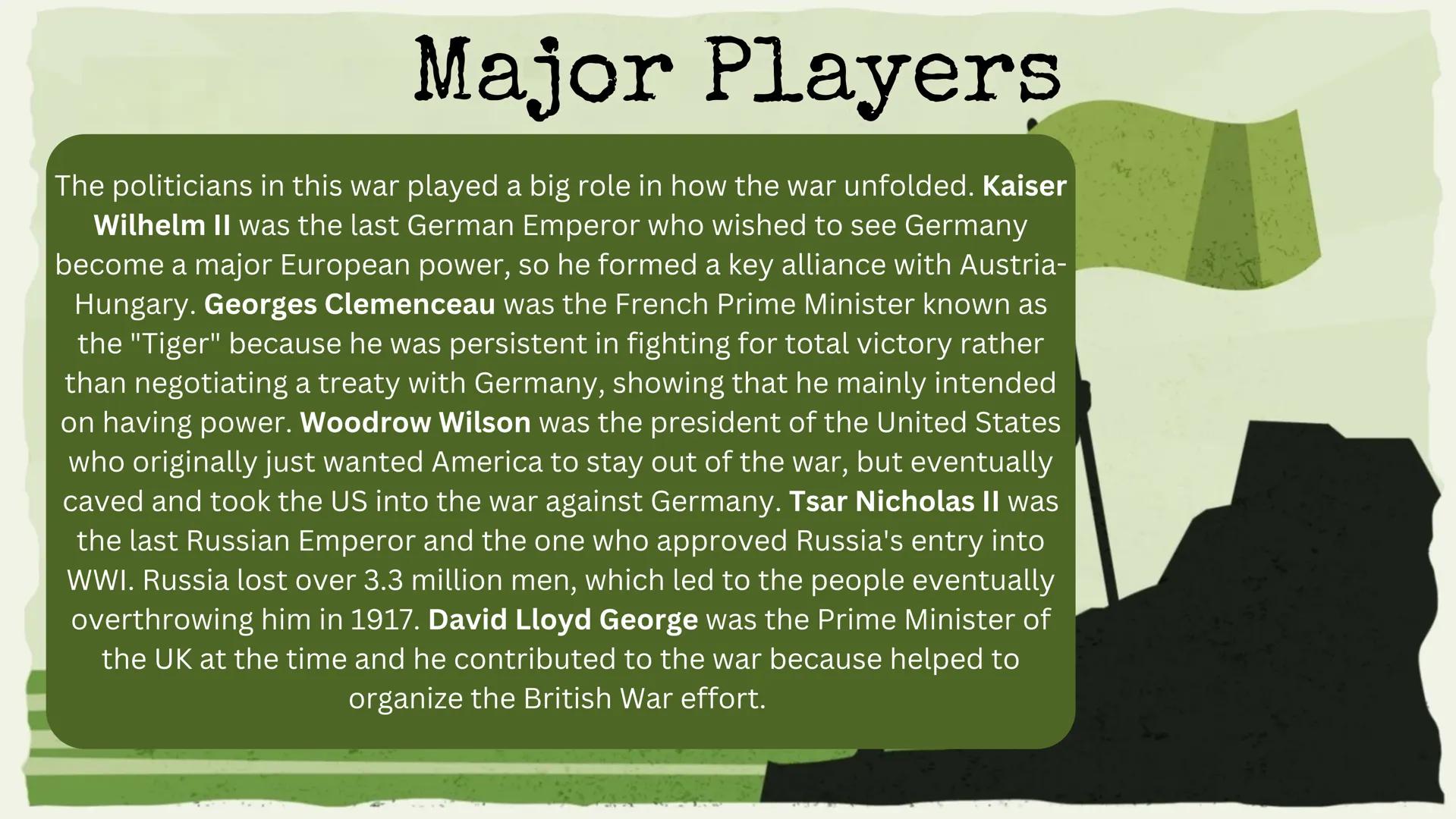 World War I
By:Megan C How it started
Archduke Ferdinand
The spark for the beginning of this war was the
assassination of Austria's Archduke
