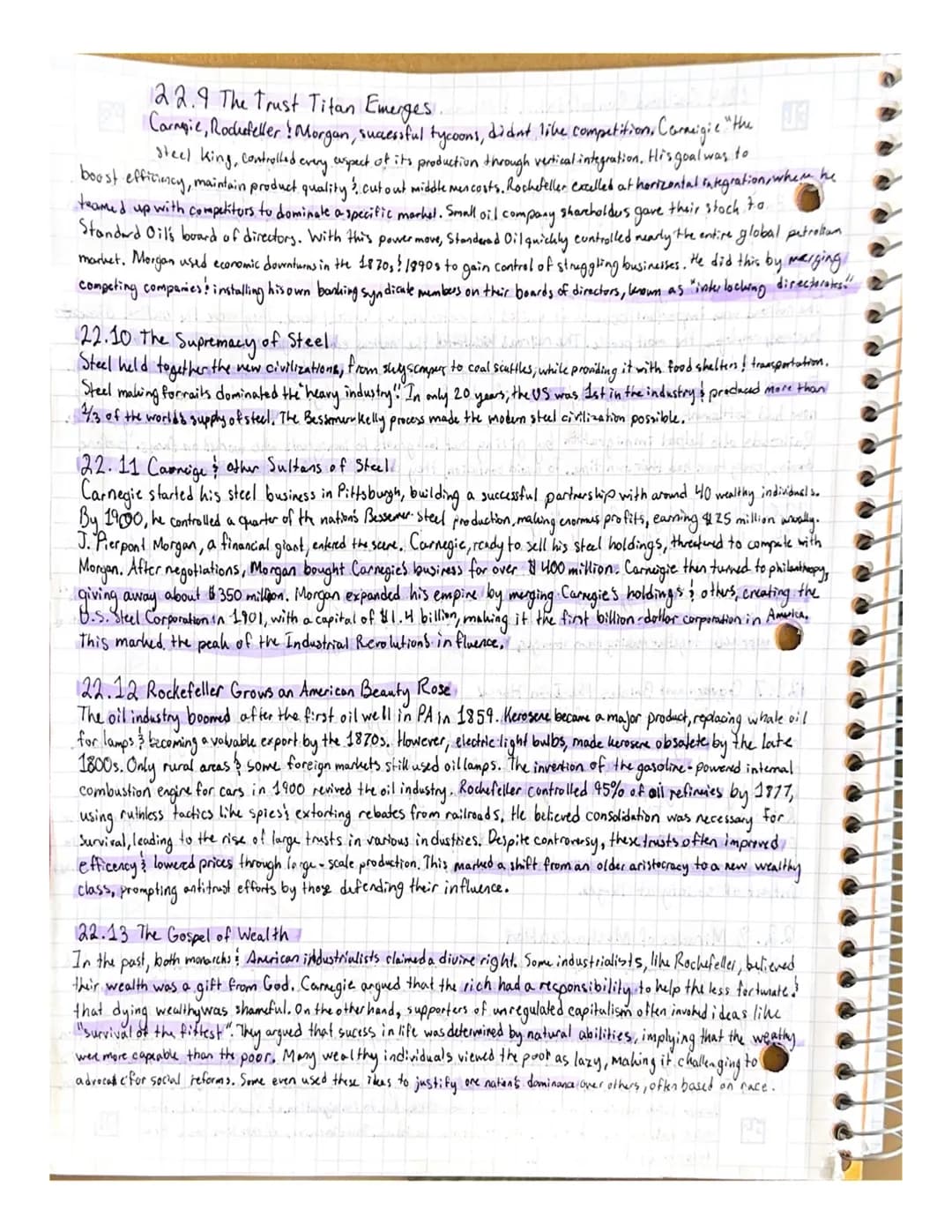 >
Chapter 22:
Key Terms & People to Know:
HELPER
The Industrial Era Dawns
1865-1900
Wabash, St Louis! Pacific - A Supreme Court case that wa