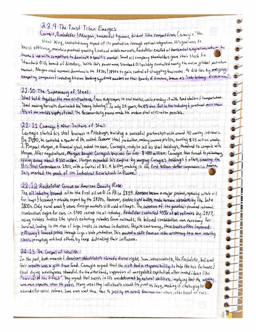 >
Chapter 22:
Key Terms & People to Know:
HELPER
The Industrial Era Dawns
1865-1900
Wabash, St Louis! Pacific - A Supreme Court case that wa
