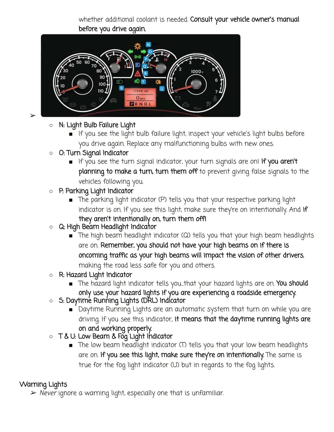 Instrument Panel (Pre-knowledge)
➤ Because of its many options, a machine as complicated as a vehicle can be overwhelming.
Different makes a