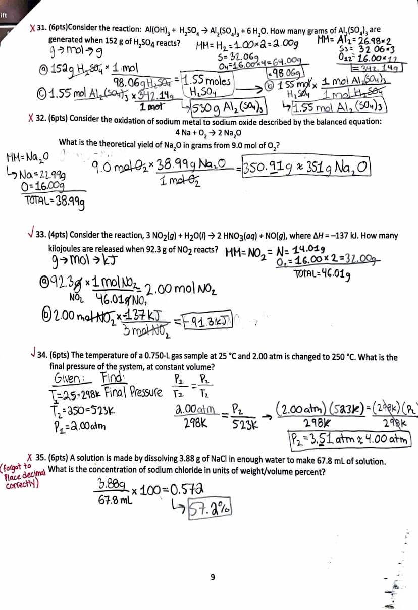 Multiple Choice (78 pts)
1. What is the formula weight of KCI? K = 39.0989
✓
74.55 amu
Cl=35.4539
TOTAL: 14.55g
b.
66.42 amu
c. 36.00 amu
d.