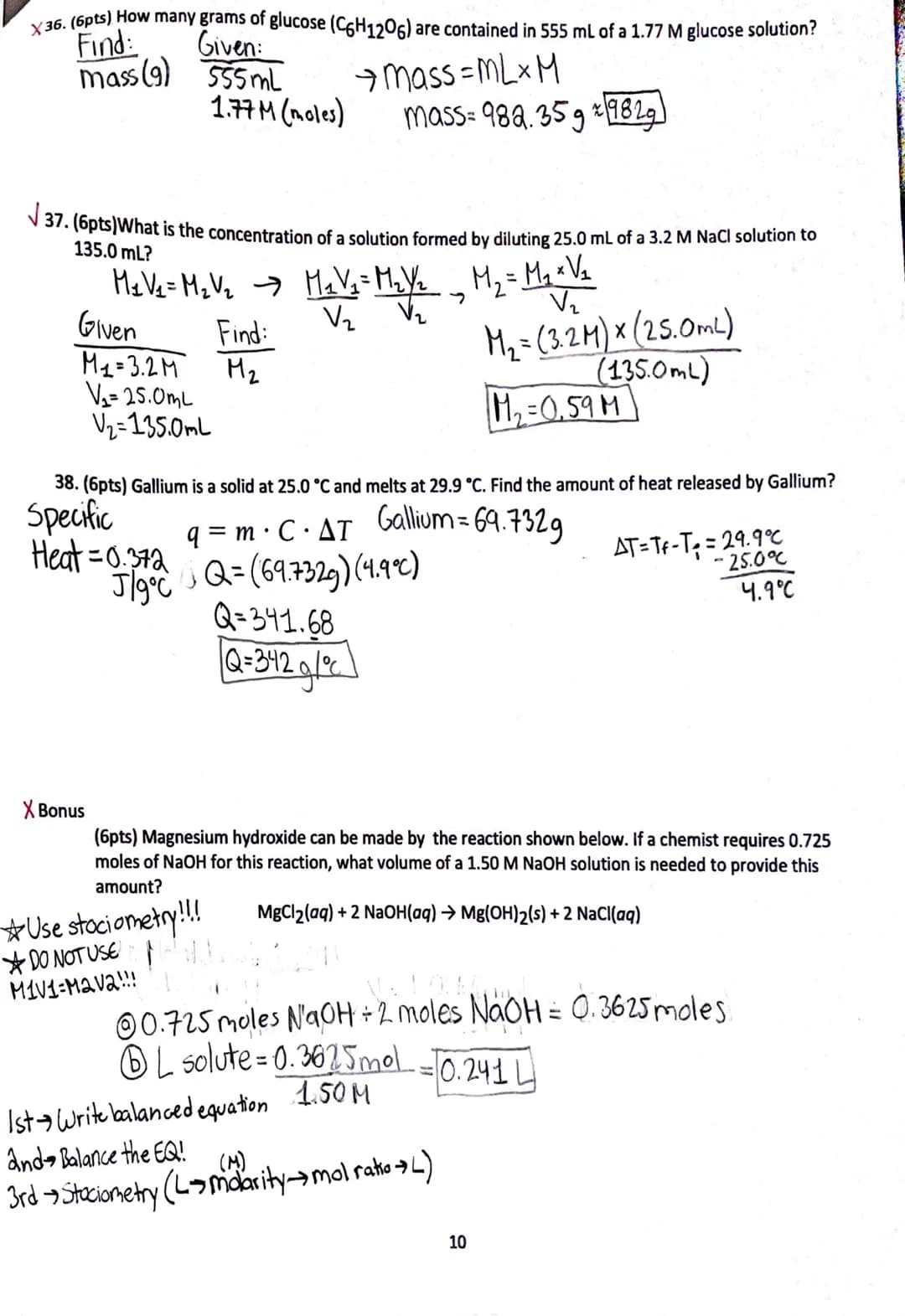 Multiple Choice (78 pts)
1. What is the formula weight of KCI? K = 39.0989
✓
74.55 amu
Cl=35.4539
TOTAL: 14.55g
b.
66.42 amu
c. 36.00 amu
d.