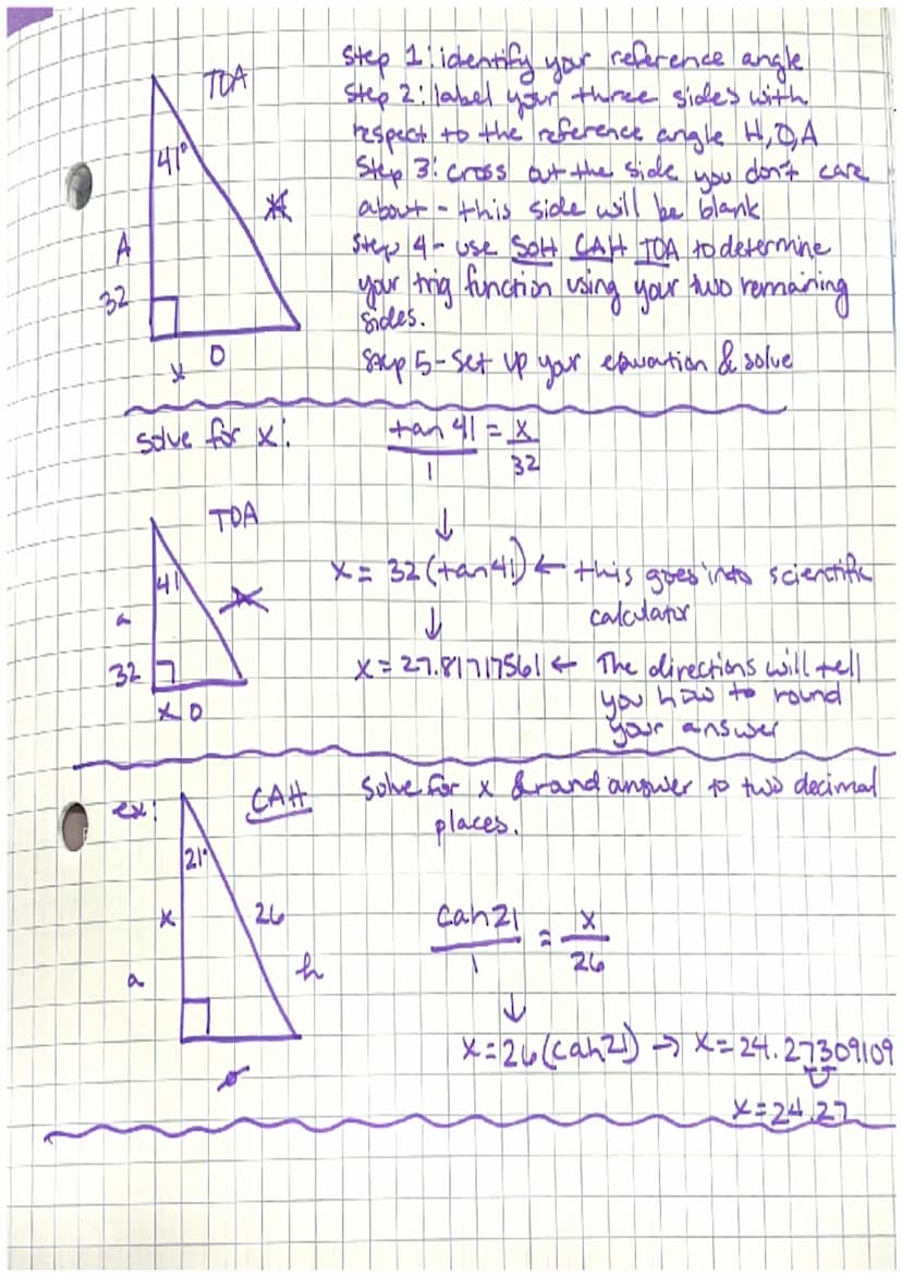 THE SINE RATIO
Ratio of the opposite side
(of the given angle other than in
90) to the hypoter use.
ex1
Wary 3
cometry
Unit 4-Right Triangle