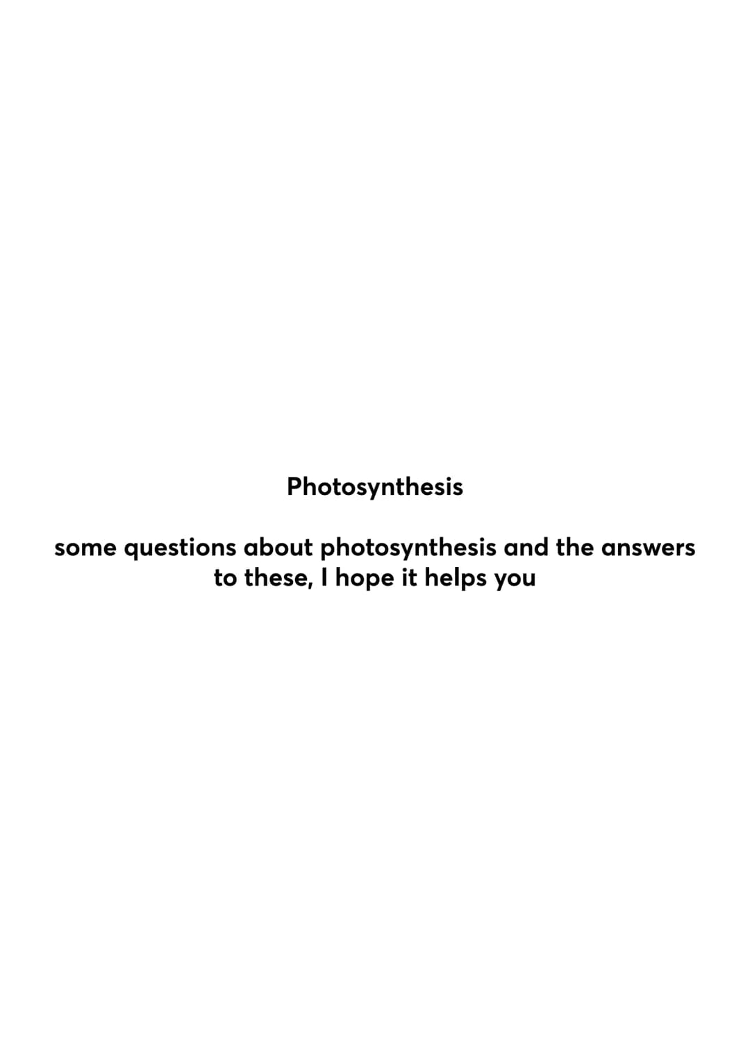 Photosynthesis
some questions about photosynthesis and the answers
to these, I hope it helps you -What is photosynthesis?
Photosynthesis is 