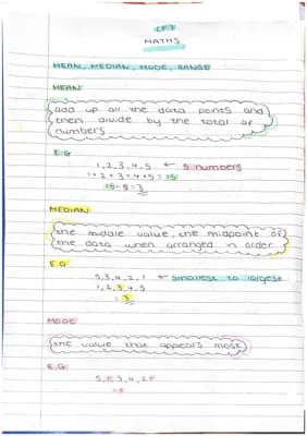 Know mean, median, mode, range thumbnail