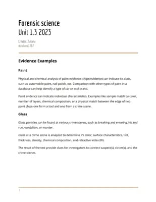 Know Forensics Unit 1.3 Notes thumbnail