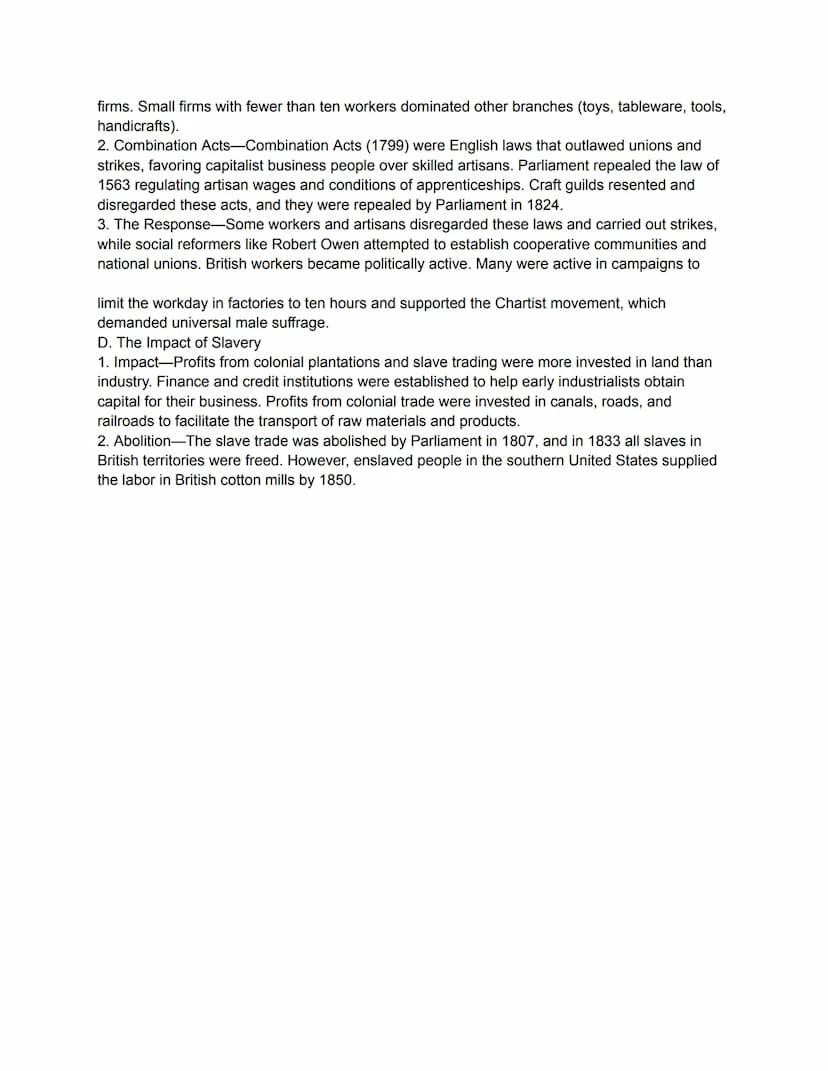 CHAPTER 20: The Revolution in
Energy and Industry, ca.
1780-1850
I. The Industrial Revolution in Britain
A. Origins of the British Industria