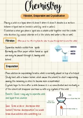 Know Filtration, Evaporation and Crystallisation  thumbnail