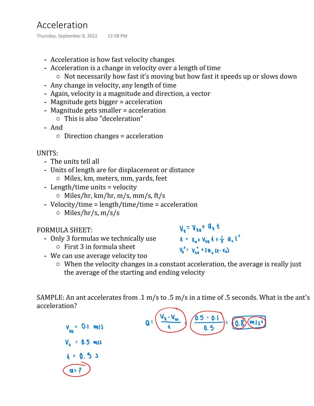 Understanding Acceleration in Physics