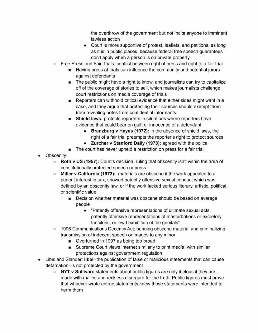 ●
●
●
AP Gov Notes: Unit 3 Amendments
Bill of Rights: ensures basic liberties like freedom of speech and religion, protection
against arbitr