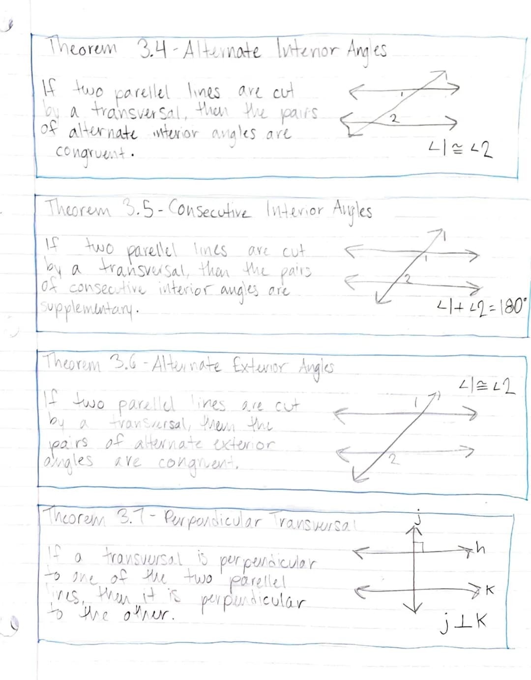 
<h2 id="theoremsfortransverselines">Theorems for Transverse Lines</h2>
<p>Theorems for transverse lines are important concepts in geometry 