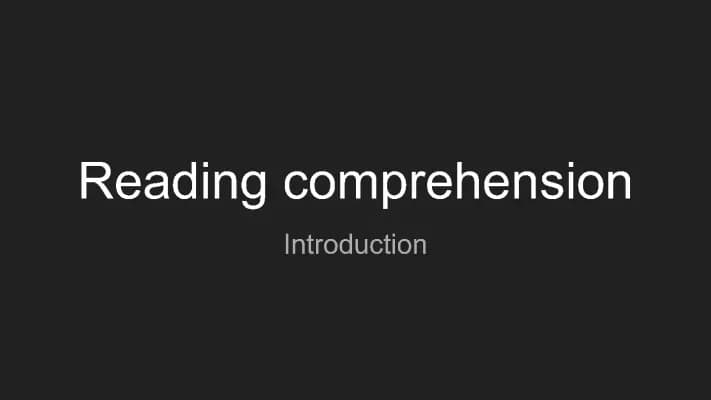 Know Reading comprehension thumbnail