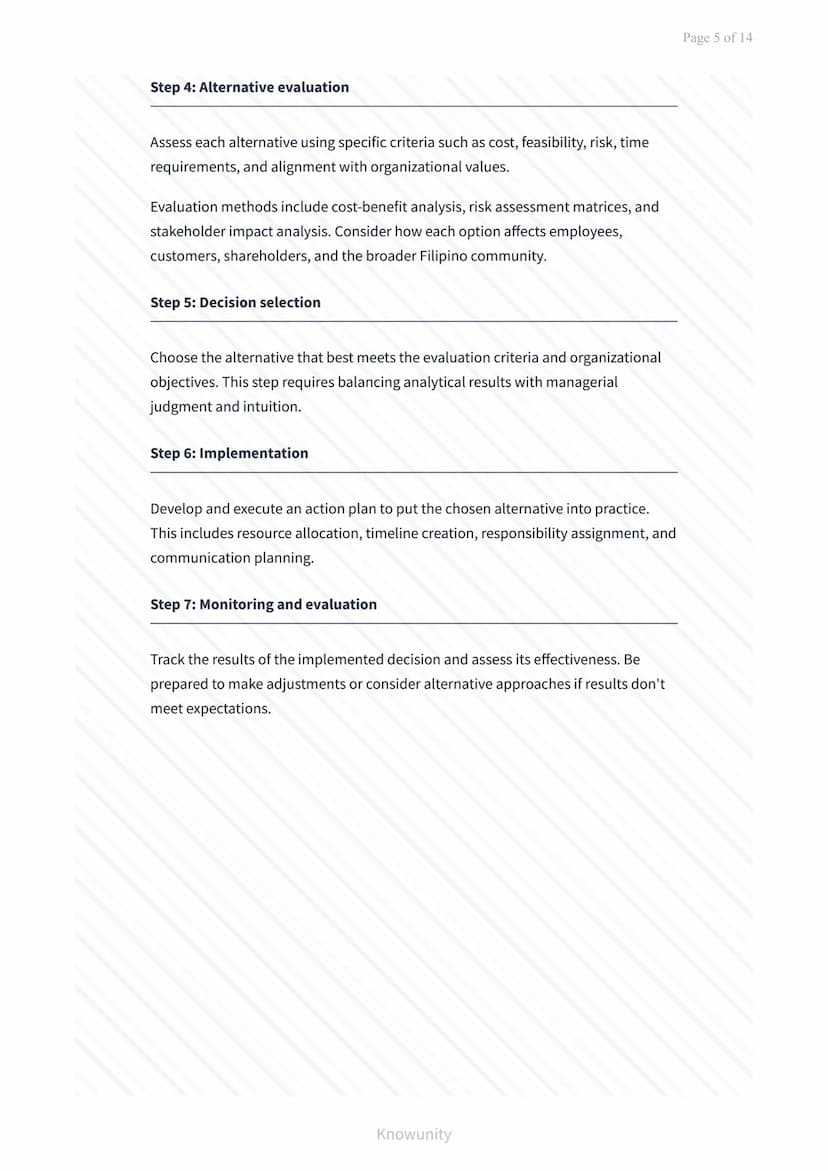 Decision-Making Process and Strategic Management Techniques
Master decision-making frameworks and strategic planning
methods
What You'll Lea
