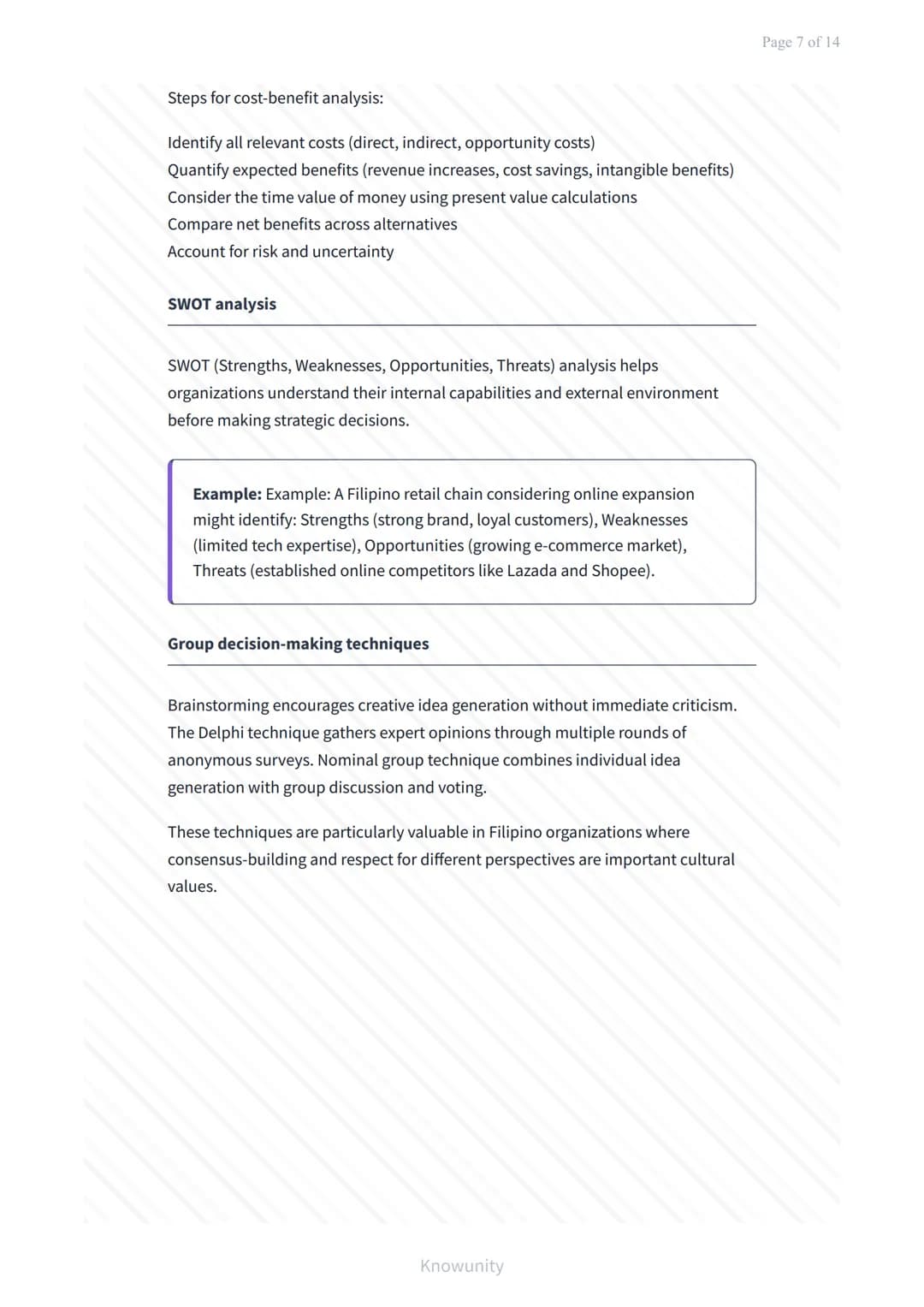 Decision-Making Process and Strategic Management Techniques
Master decision-making frameworks and strategic planning
methods
What You'll Lea