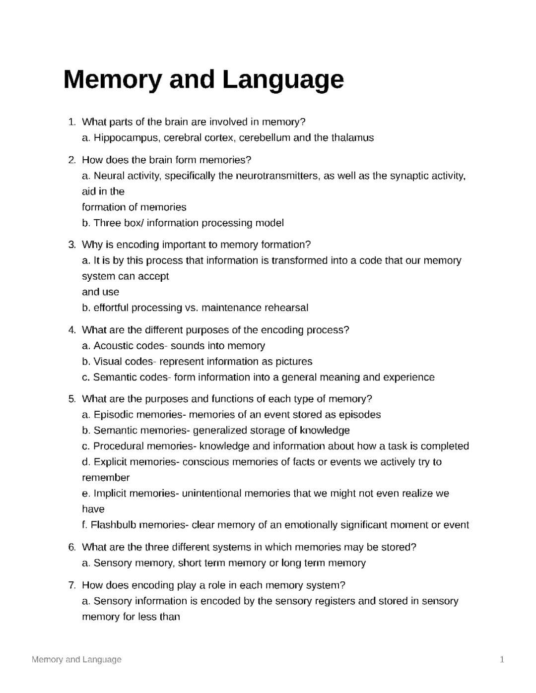 How Your Memory Works: Brain Parts and Long-Term Memories