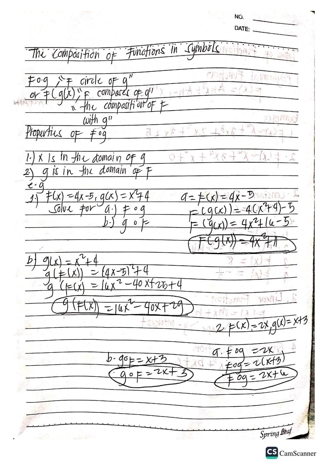 NO.
DATE:

General Mathematics

A. Funations and their graph

1. Introduction to Function
2. Rational Functions
3. Inverse, Exponential & lo