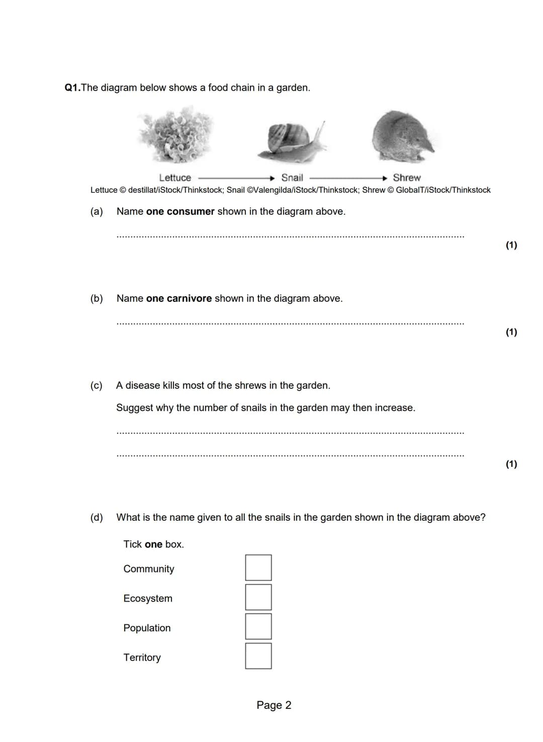 Q1.A grassy field on a farm measured 120 metres by 80 metres.
A student wanted to estimate the number of buttercup plants growing in the fie