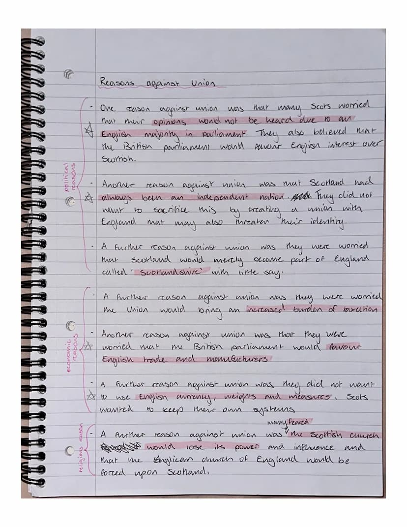 SECTION 2: Reasons
Reasons For
One
A pad
colonies
A further.
Union
reason
Ginancial
State
due
England would allow Scotland to trade with Eng