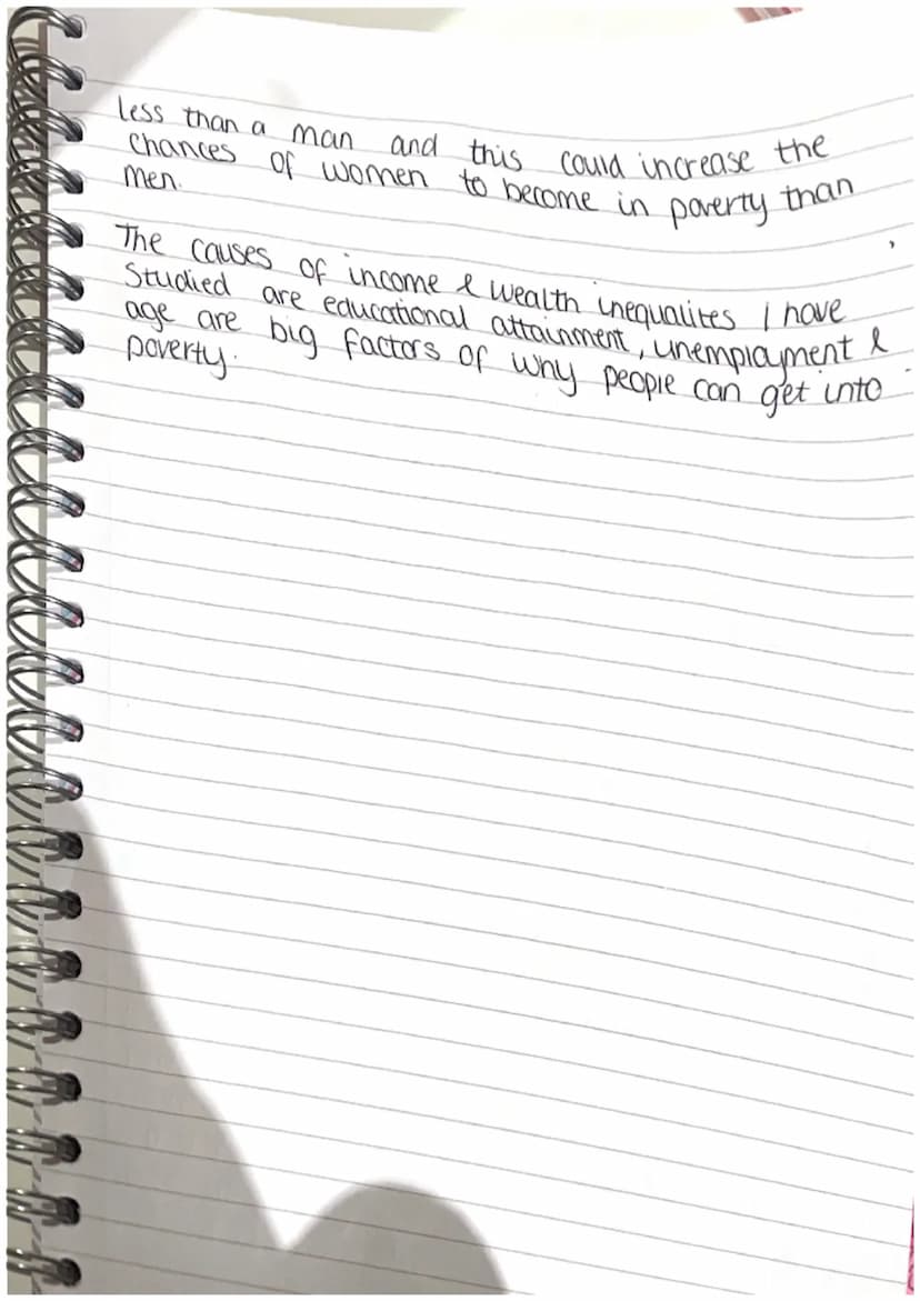 }
Essays
Social inequalities- (12 marks)
- Analyse causes of income I wealth inequaly
income and wealth inequalitives have many
Complex caus