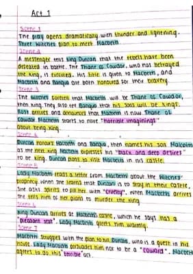 Know MACBETH - act 1 summary thumbnail