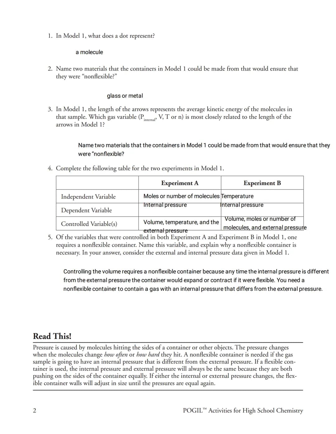Gas Variables
How are the variables that describe a
gas related?
Why?
Imagine buying a balloon bouquet at a party store. How will the helium