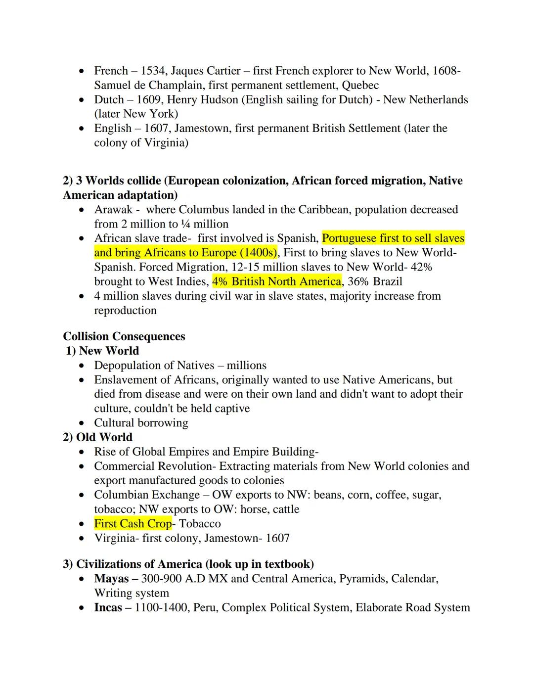 US HISTORY 155-1774
Discovery or conquest?
Christopher Columbus not first discovery but first conquest
Old world- Western Europe and powers 