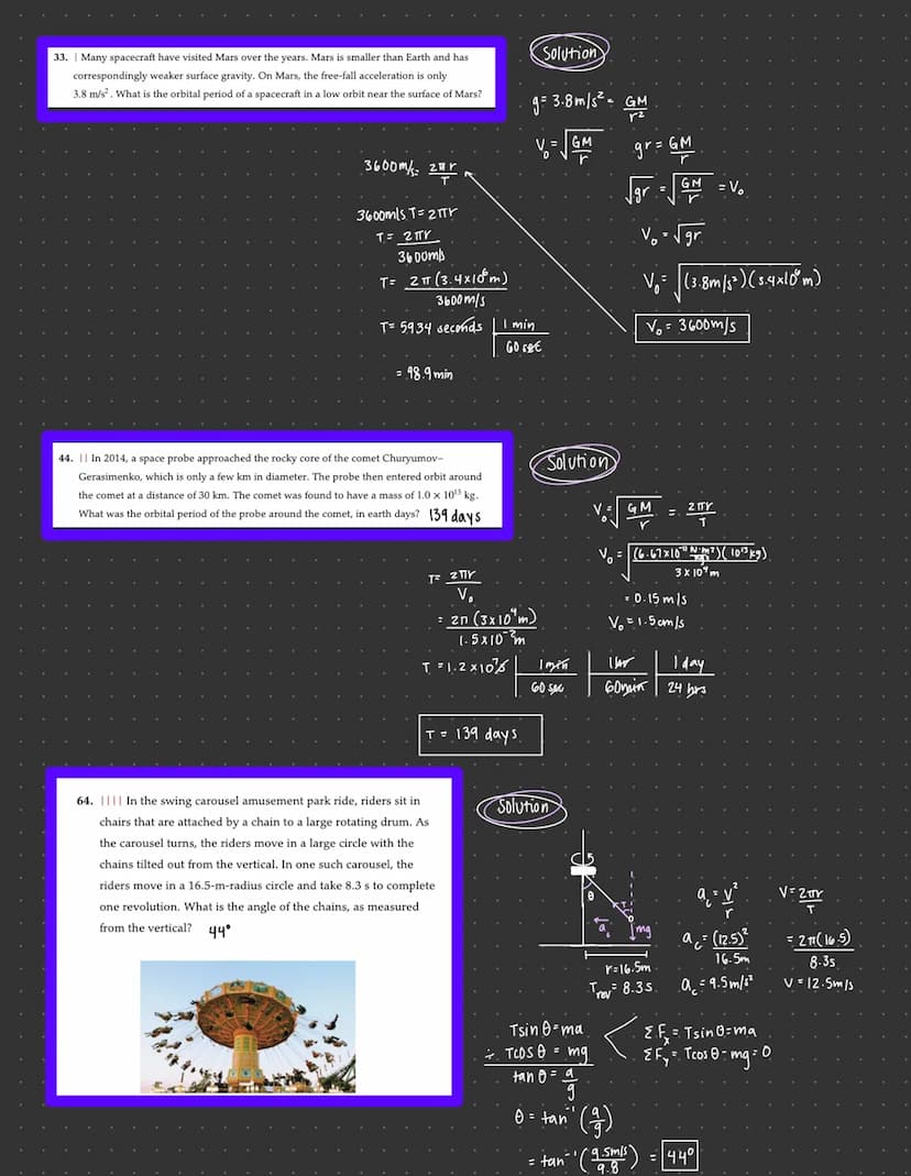 - Chapter 6-
Circular Motion
ex:
しも
P
Gm₂ m₂
+²
* Vertical circular
MOTION:
(1)
64k9
CAR
(tives + Road)
EF=
· F₁ = F = mac
"y. N = Mmg =
m1
