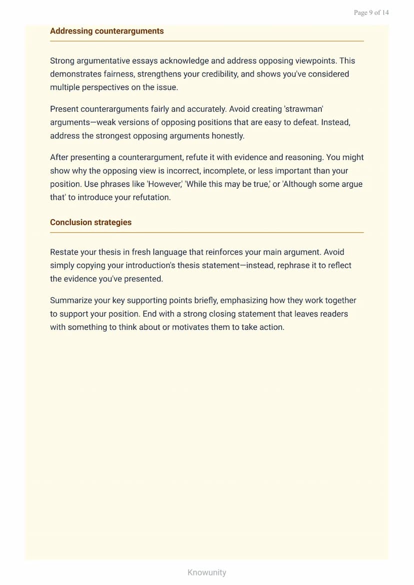 Argumentative and persuasive writing: Building strong arguments
Master techniques for writing compelling argumentative
essays
What you will 