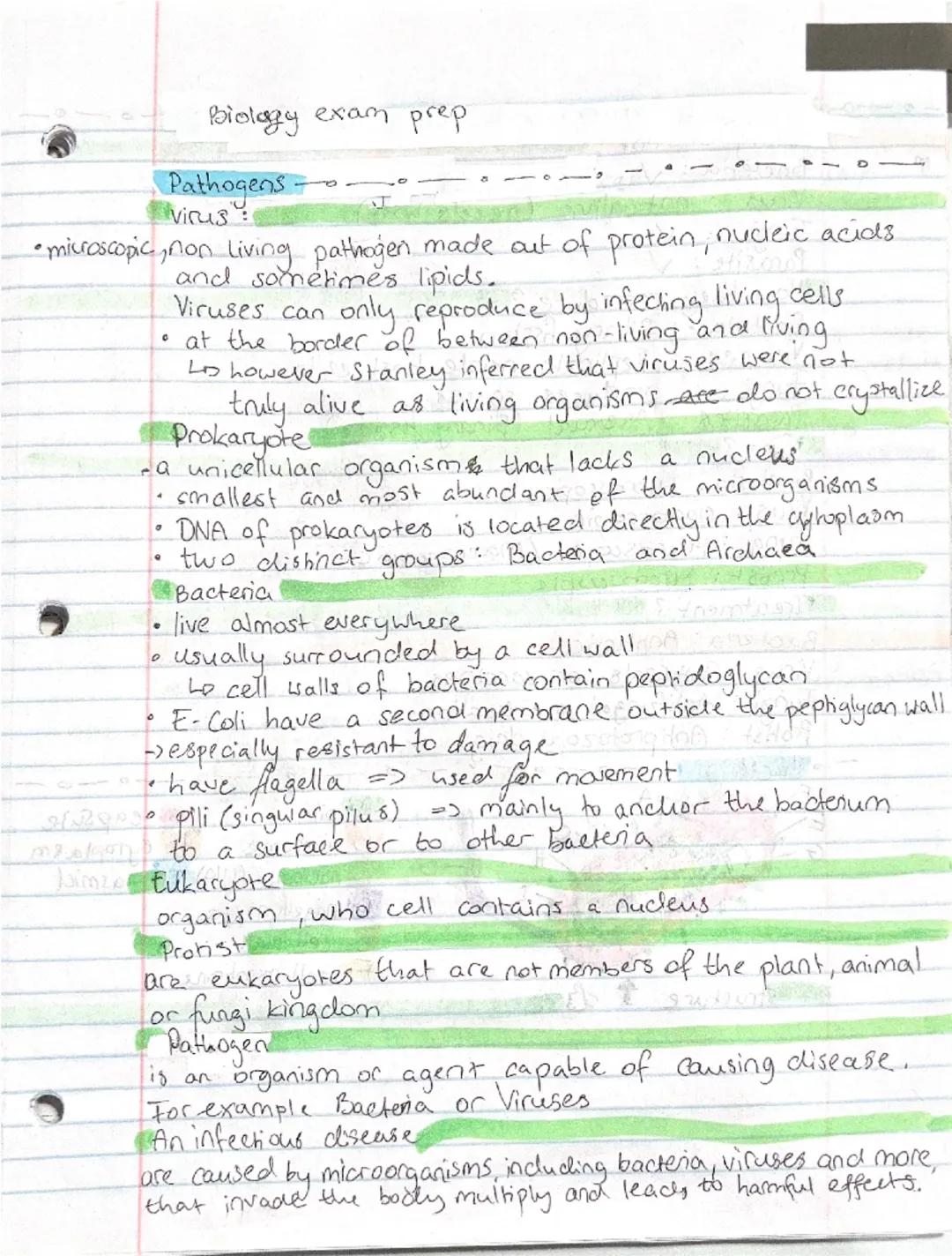Biology exam prep

Pathogens

virus
D

•microscopic, non living pathogen made out of protein, nucleic acids.
and sometimes lipids.
Viruses c