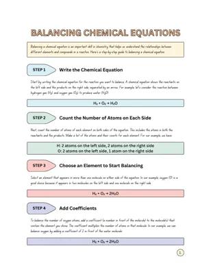 Know Balancing Chemical Equations  thumbnail