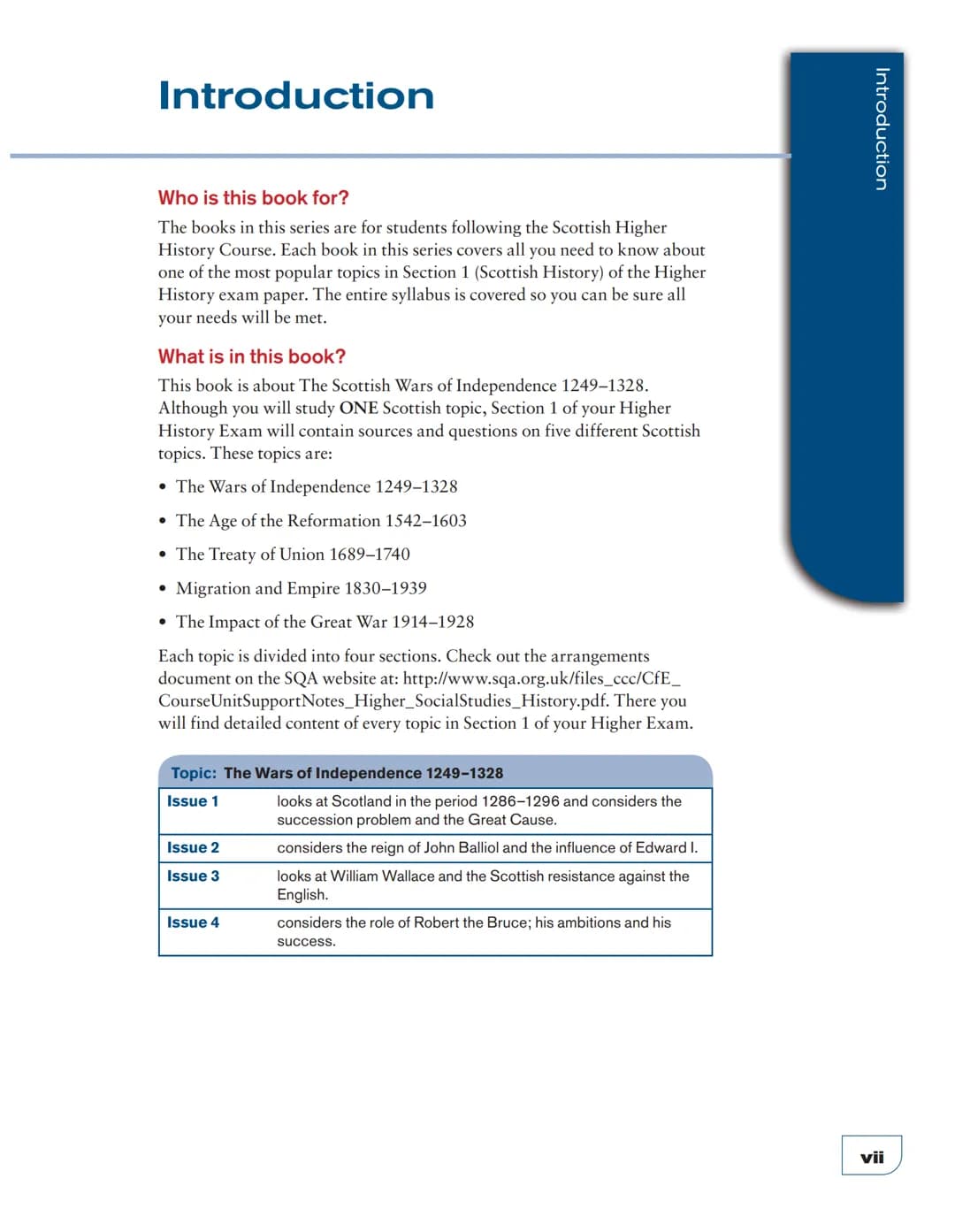 THE SCOTTISH WARS
OF INDEPENDENCE
1249-1328
Andy MacPhee
RESE
Gal
SQA
Endorsed
NEW
HIGHER
NHH
HISTORY
GIBSON This material has been endorsed