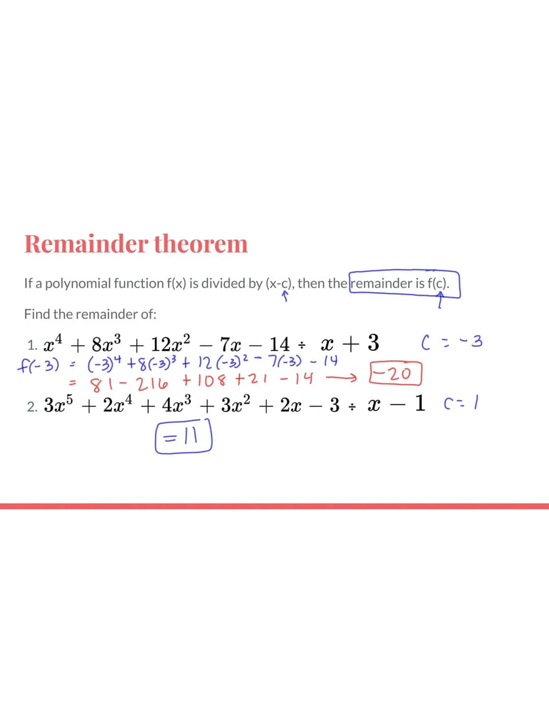 rational root theorem
