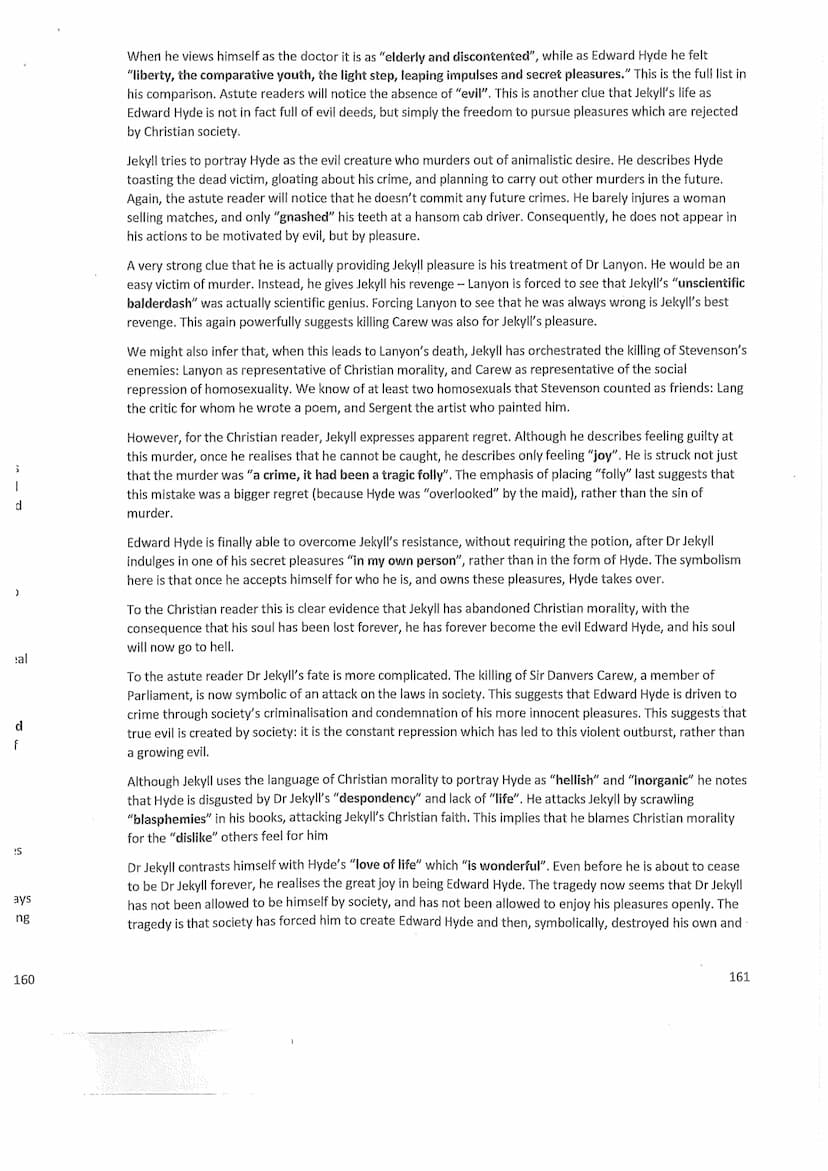 Doctor Jekyll and the Duality
of Man
Read the following extract from Chapter 10 and then answer the question that follows.
Extract
Instantly